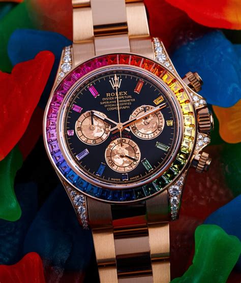 rolex daytona rainbow worn|Rolex daytona rainbow 2022 price.